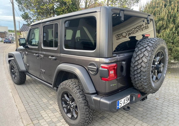 Jeep Wrangler cena 182000 przebieg: 92000, rok produkcji 2021 z Katowice małe 436